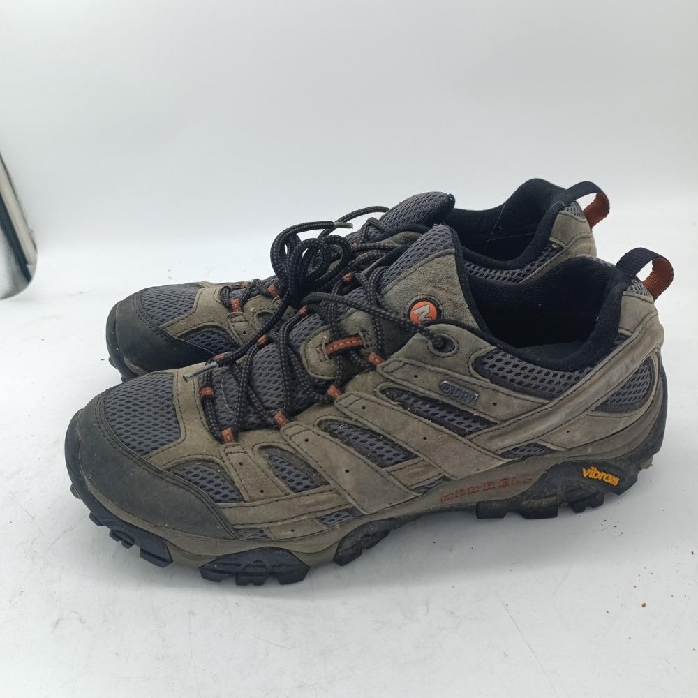 Merrell Mens Moab 2 Waterproof Hiking Shoes Beluga Grey J06029 Size 12 Vibram s2